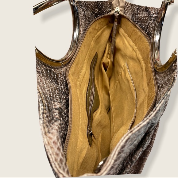 NWOT Snake Skin Pattern Tote - Picture 5 of 6
